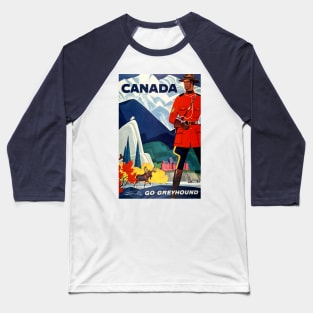 Vintage Travel Poster - Canada Baseball T-Shirt